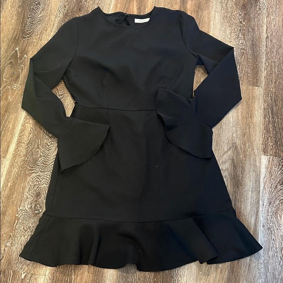 Elegant Black Long Sleeve Dress - Picture 2 of 6